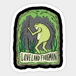 The Loveland Frogman Sticker